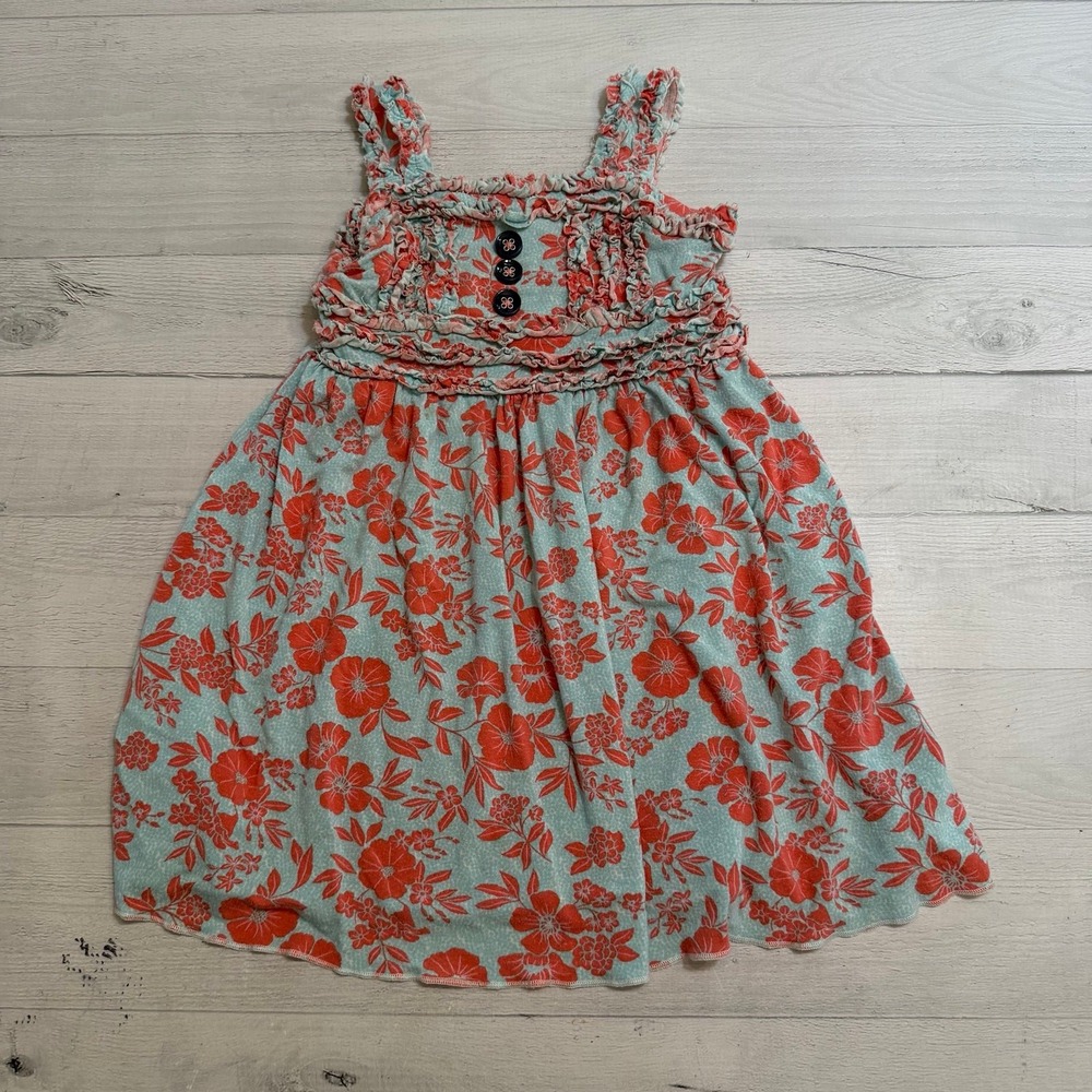 Matilda Jane girls vicose blue pink‎ floral dress size 2